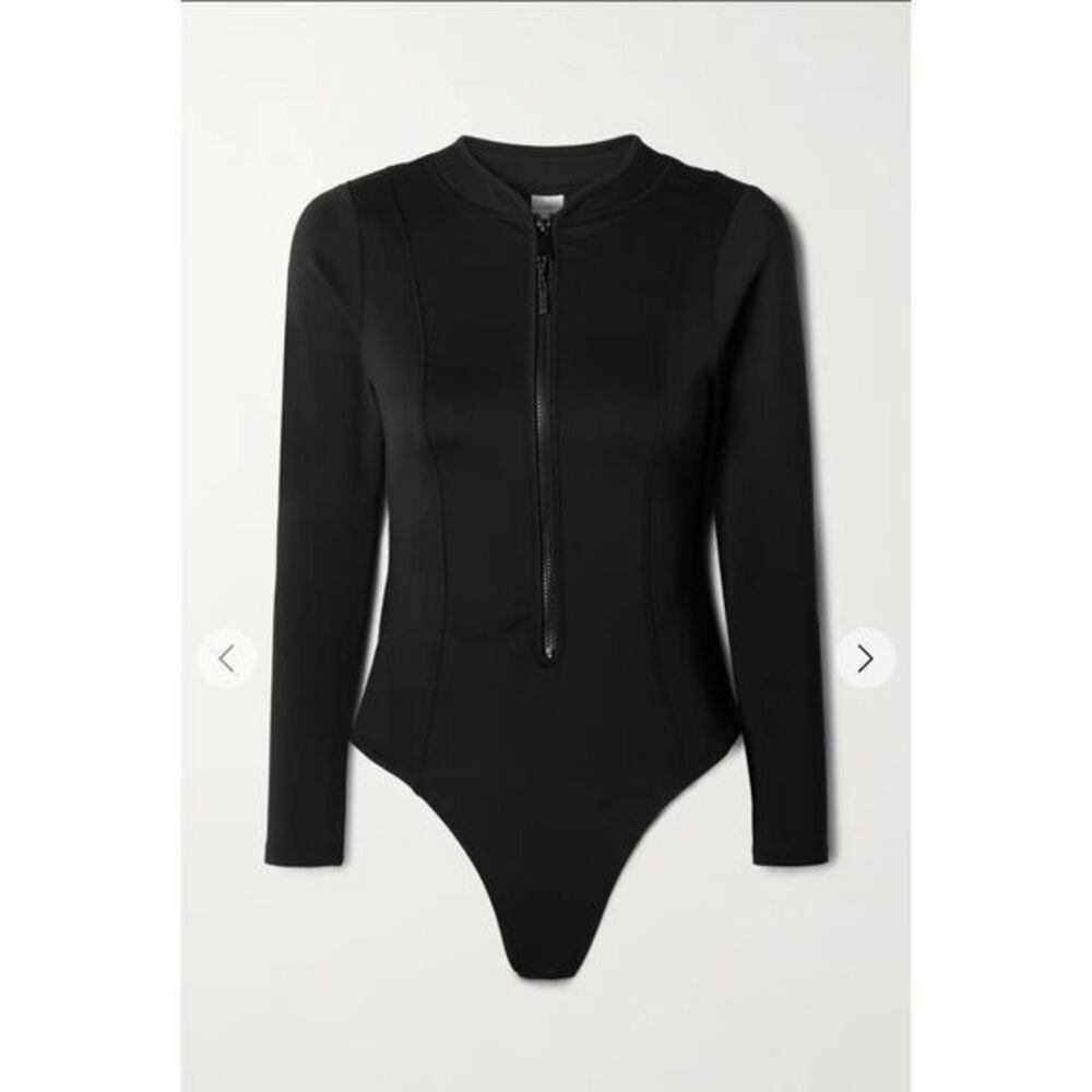 Good American Women's Black Compression Scuba Rash Guard Swimsuit, Size XXXL (7)